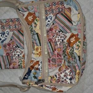 LeSportsac Classic Hobo Patchwork 1974 Collage Crossbody Bag EUC